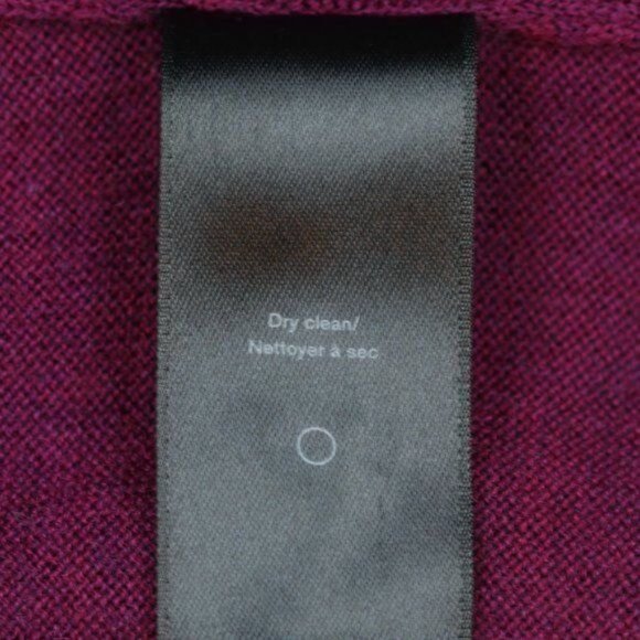 Rag & Bone Women's Extra Small Purple Gray Merino Wool V-Neck Tight Knit Sweater - Picture 8 of 8